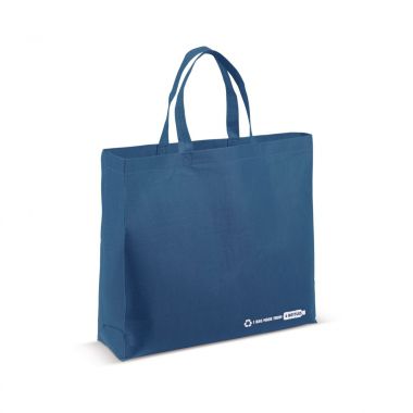 Donkerblauwe Gerecyclede tas | R-PET | Gekleurd | 40 x 30 cm