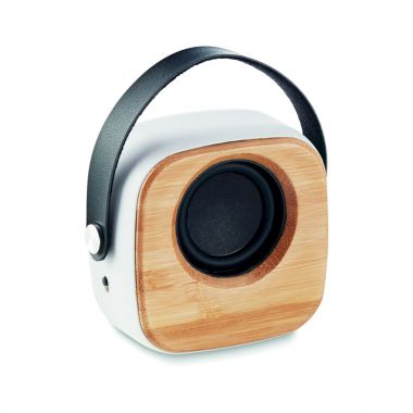Witte Bluetooth speaker | Bamboe
