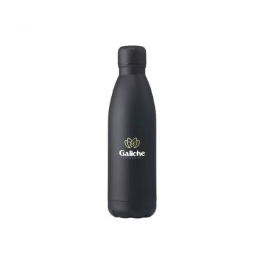 Zwarte Topflask Premium | Thermosfles Gerecycled RVS | 500 ml