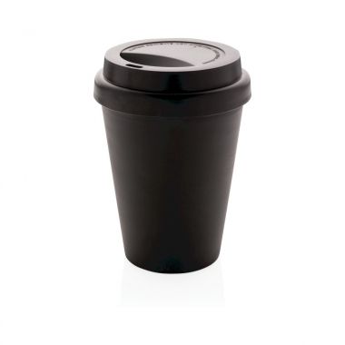 Zwarte Dubbelwandige koffiebeker | 300 ml