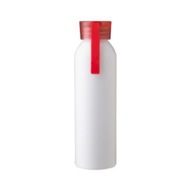 Rode Drinkfles wit | Gerecycled aluminium | 650ml