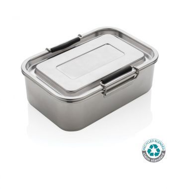 Zilvere RVS lunchbox | Lekvrij | Gerecycled RCS