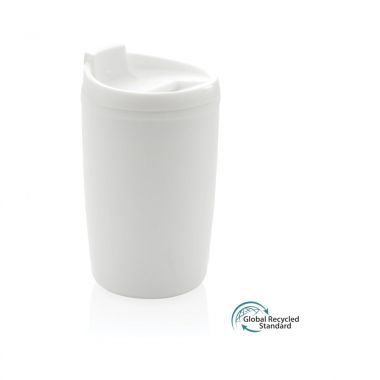 Witte Koffie to go beker | Gerecycled PP