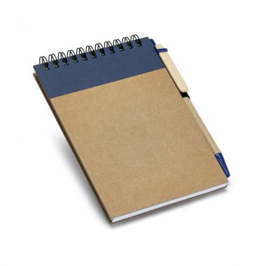Blauwe Eco notitieboekje | Met balpen