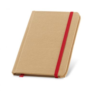 Rode Notitieboekje karton | Gekleurd elastiek