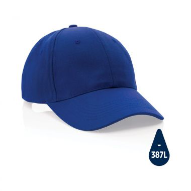 Blauwe Cap | Gerecycled katoen | 280 gram