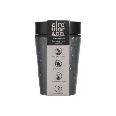 Zwart/zwart Circular&Co | Recycled Coffee Cup | 227 ml 