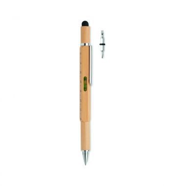 Lichtbruine Bamboe pen | Waterpas