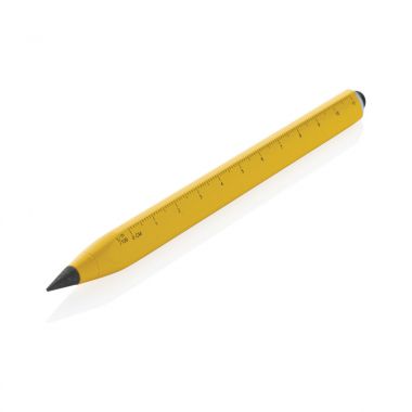 Gele Infinity pen | Gerecycled aluminium