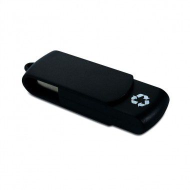 Zwarte USB stick gerecycled | 1GB