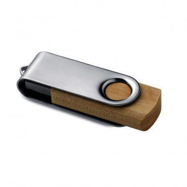 Lichtbruine USB stick hout | 8GB