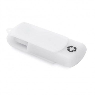 Witte USB stick gerecycled | 1GB