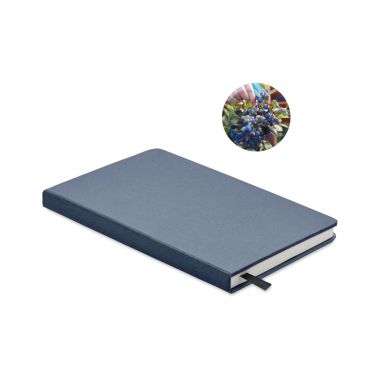 Blauwe Gerecycled notitieboekje | A5 | Zaaigoed